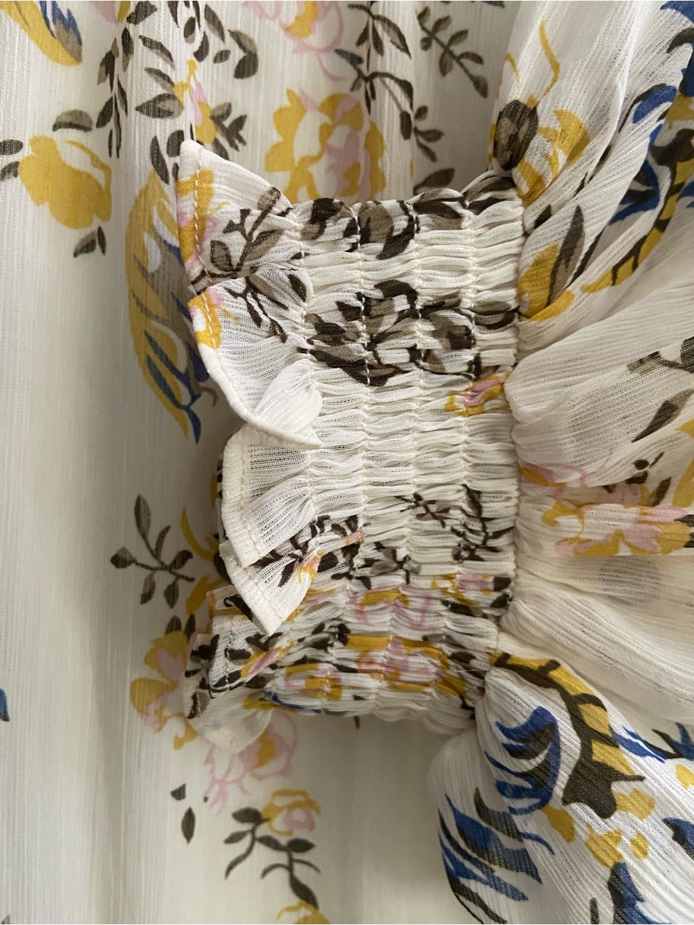 NWT Arula Size B 2X Ivory Floral Tiered Maxi Dress Boho - Picture 9 of 13